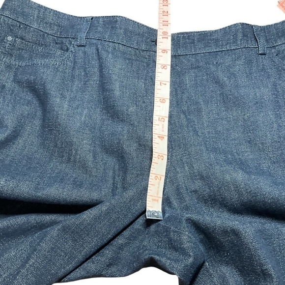 AKRIS PUNTO Five Pocket Straight Leg Cotton Stretch Mid Rise Jeans US Sz 16 - Picture 6 of 10